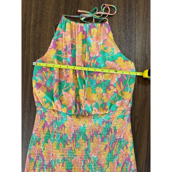 lost & wonder Eternal Lights Floral Minidress in Peach. Size Large. NWOT - Picture 8 of 11